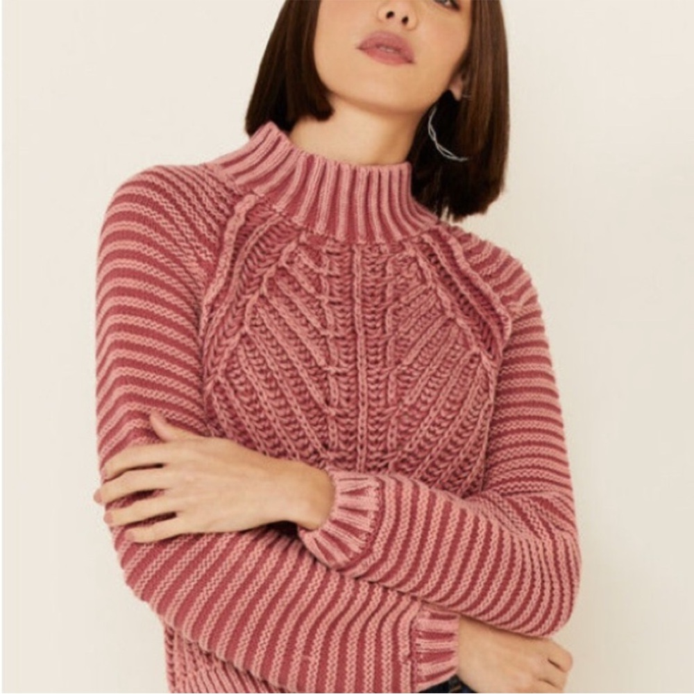 Free People sweetheart mock neck sweater
